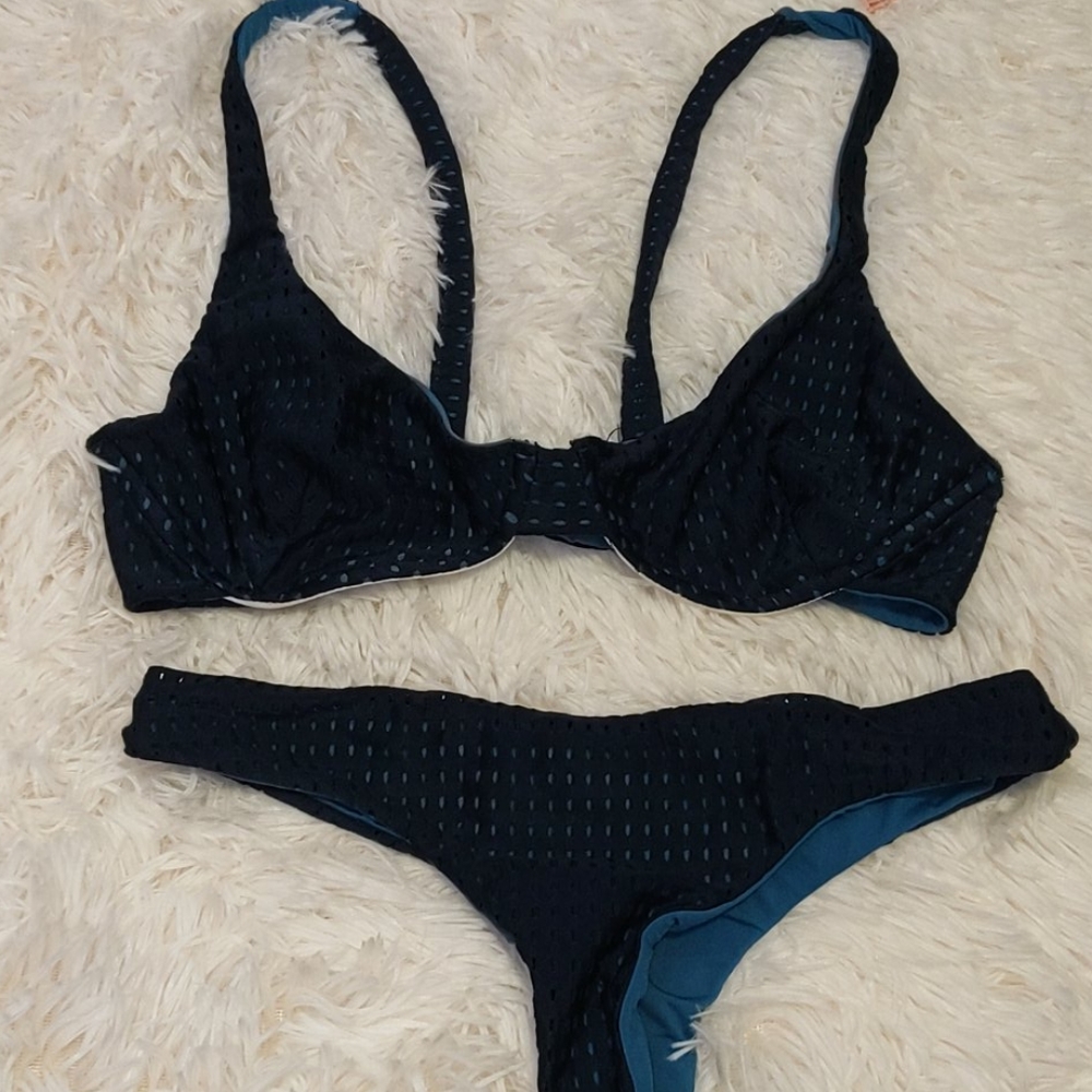 Acacia Swimwear Ocean Mesh Matching Set RARE - Picture 5 of 8